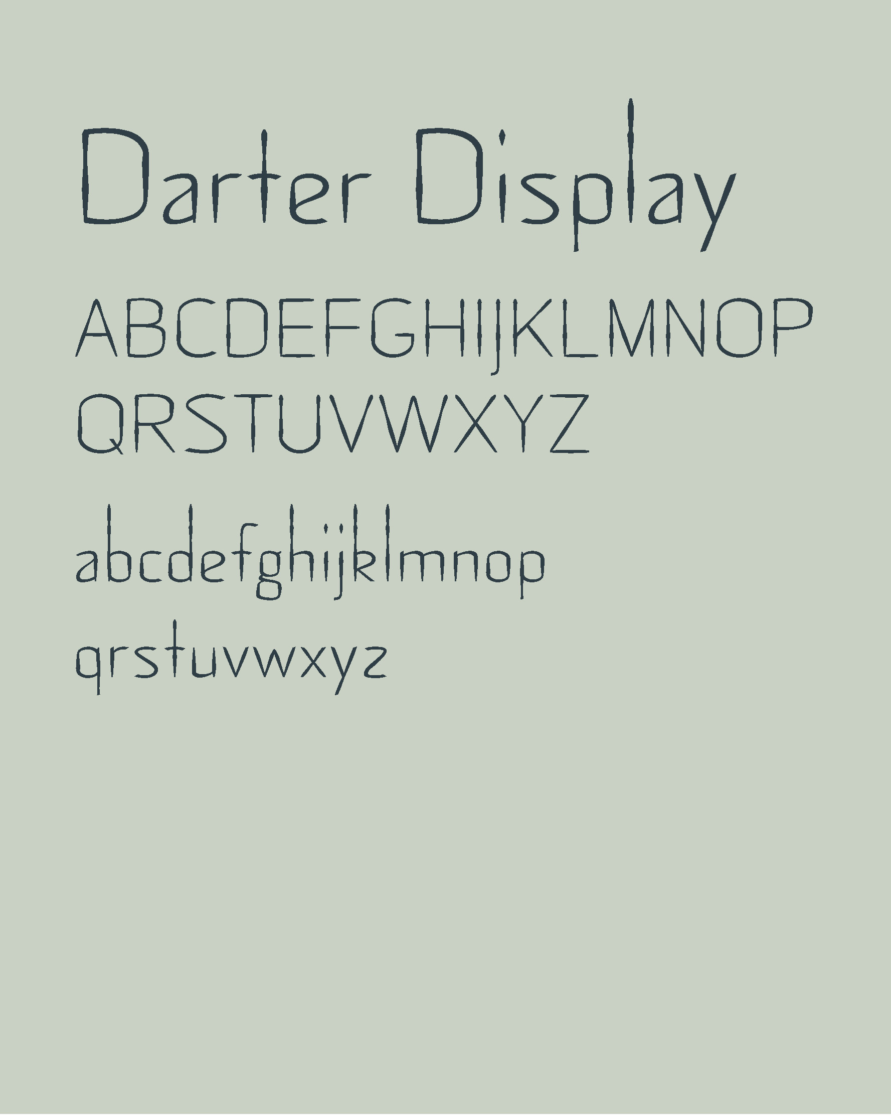 darter character set