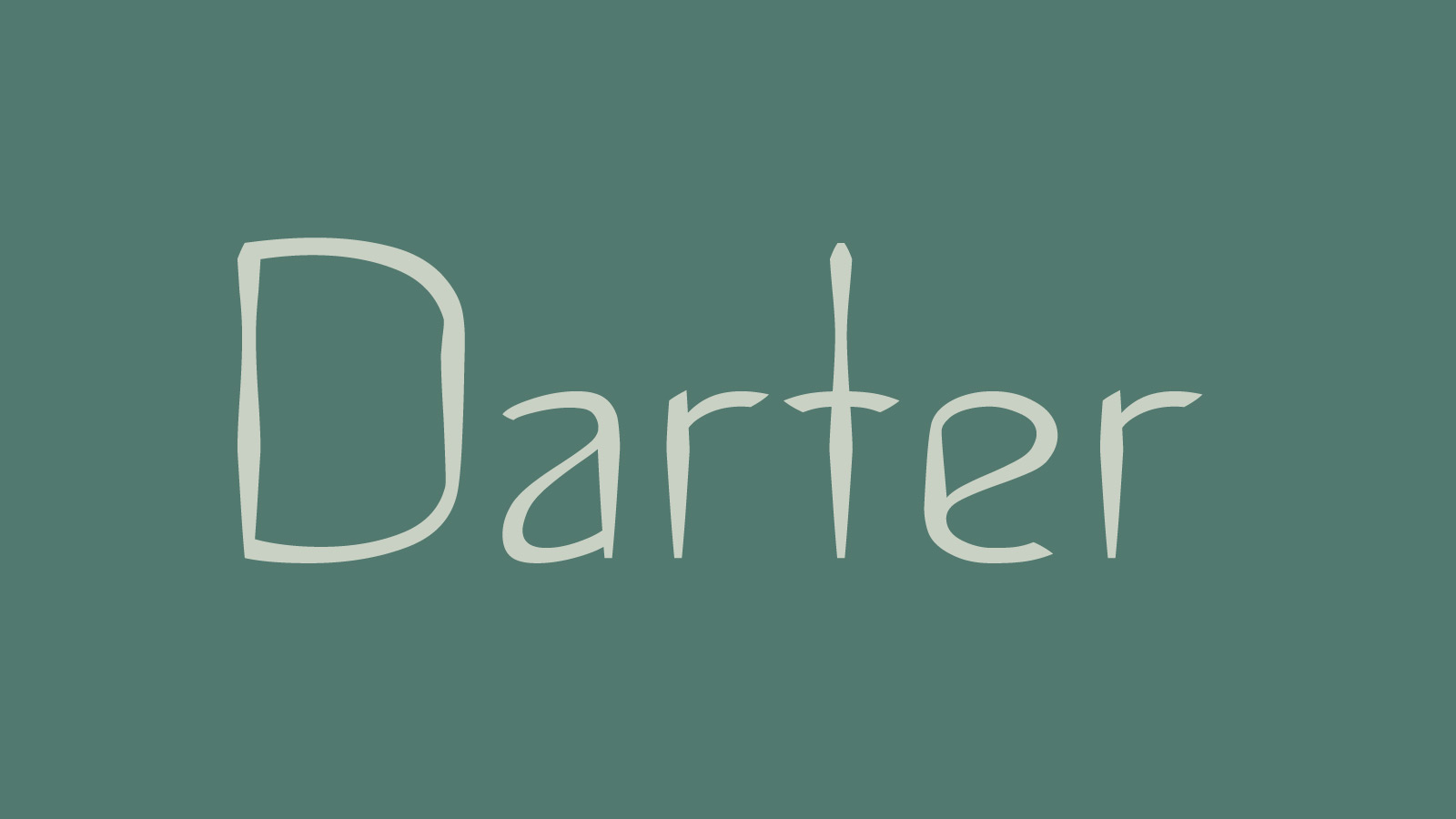 darter font example